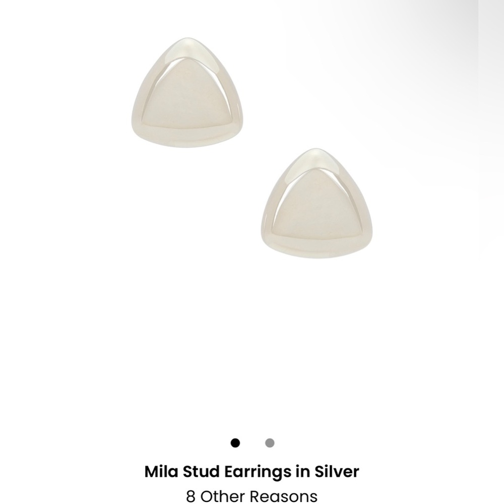 8 other reasons. Mila studs in Silver